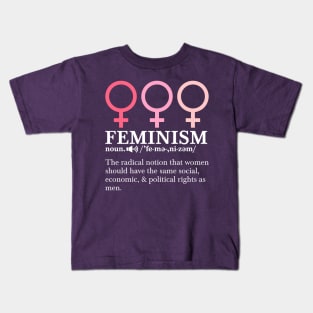 Political Flower Power Resist Feminism Definition Equality Feminist Kids T-Shirt